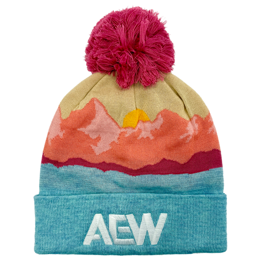 AEW Logo Embroidered Grand Recycled Beanie - Mountain Morning