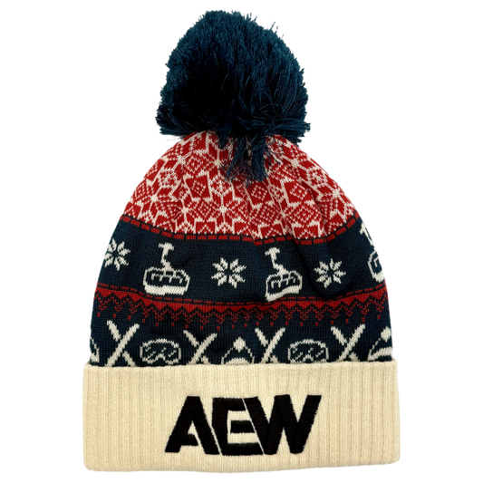 AEW Logo Embroidered Grand Recycled Beanie - Chairlift