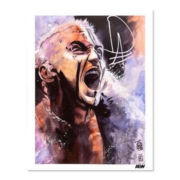 Darby Allin  - Autographed 11" x 14" Rob Schamberger Art Print