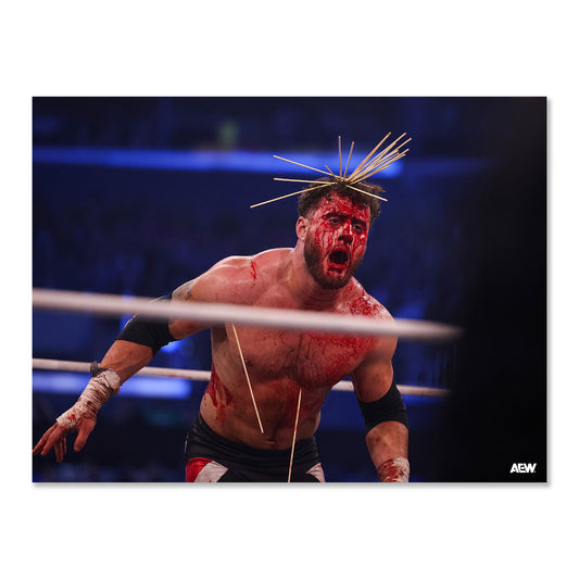 MJF Gets Skewered - AEW Revolution 2026 - Memorable Moments Art Print By Ryan Loco