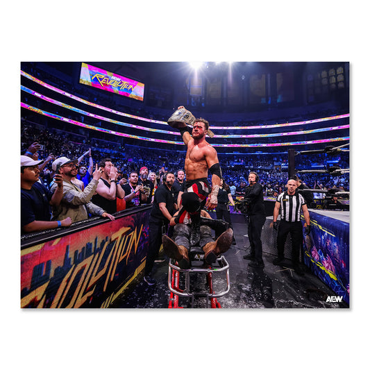 MJF Survives the Texas Death Match - AEW Revolution 2026 - Memorable Moments Art Print By Ryan Loco