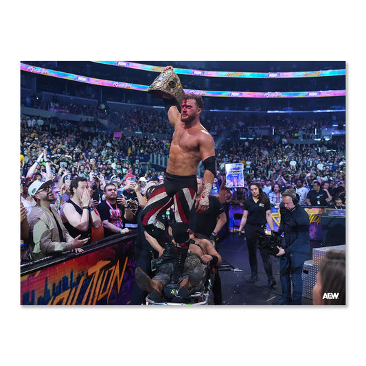 MJF Stands Victorious - AEW Revolution 2026 - Memorable Moments Art Print By Lee South