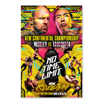Matchup Monday Jon Moxley vs Konosuke Takeshita - AEW Revolution 2026 LIMITED Art Print - (Hand-Numbered 1-50)