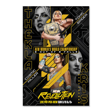 Matchup Monday Thekla vs Kris Statlander - AEW Revolution 2026 LIMITED Art Print - (Hand-Numbered 1-50)
