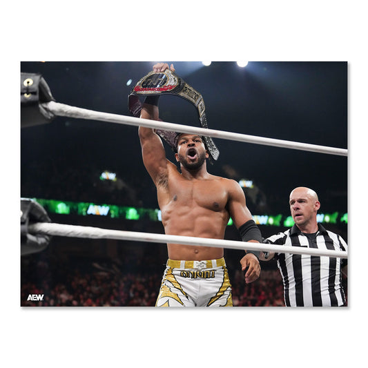 Kevin Knight -The JET is the New TNT Champion! - AEW Dynasty 2026 - Memorable Moments Art Print By Lee South