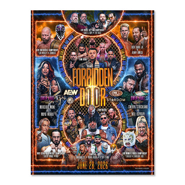AEW Forbidden Door 2026 18"x24" Event Poster