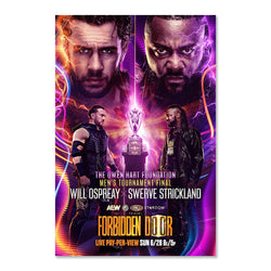 Matchup Monday Will Ospreay vs Swerve Strickland - AEW Forbidden Door 2026 LIMITED Art Print - (Hand-Numbered 1-50)