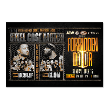Matchup Monday Team DCMJF vs Team Glom - AEW Forbidden Door 2026 VARIANT Art Print - (Hand-Numbered 1-10)