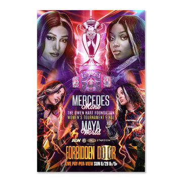 Matchup Monday Mercedes Moné vs Maya World - AEW Forbidden Door 2026 VARIANT Art Print - (Hand-Numbered 1-10)