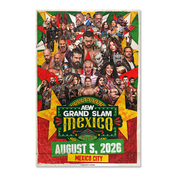 AEW Grand Slam Mexico 2026 12"x18" Event Poster (In English)
