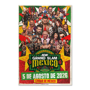 AEW Grand Slam Mexico 2026 12"x18" Event Poster (En Español)