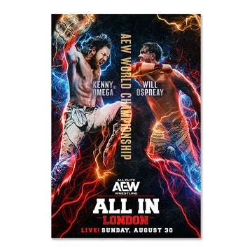Matchup Monday Kenny Omega vs Will Ospreay - AEW All In London 2026 VARIANT Art Print - (Hand-Numbered 1-10)