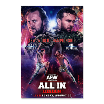 Matchup Monday Kenny Omega vs Will Ospreay - AEW All In London 2026 LIMITED Art Print - (Hand-Numbered 1-50)