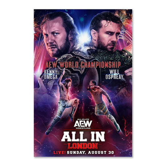Matchup Monday Kenny Omega vs Will Ospreay - AEW All In London 2026 LIMITED Art Print - (Hand-Numbered 1-50)