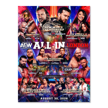 AEW All In London 2026 18"x24" Event Poster