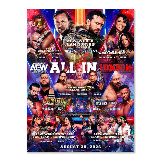 AEW All In London 2026 18"x24" Event Poster