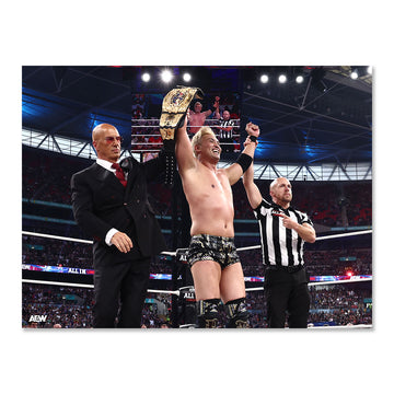 The Rainmaker Reigns! - Kazuchika Okada - AEW All In 2026 - Memorable Moments Art Print By Ricky Havlik