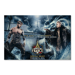 Matchup Monday Will Ospreay vs Kazuchika Okada - AEW Grand Slam France 2026 LIMITED Art Print - (Hand-Numbered 1-50)