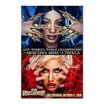 Matchup Monday Mercedes Moné vs Thekla - AEW WrestleDream 2026 LIMITED Art Print - (Hand-Numbered 1-50)