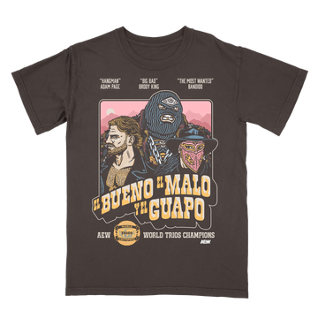 Hangman Adam Page & Brodido - Top Rope Tuesday LIMITED EDITION El Bueno El Malo y El Guapo T-Shirt