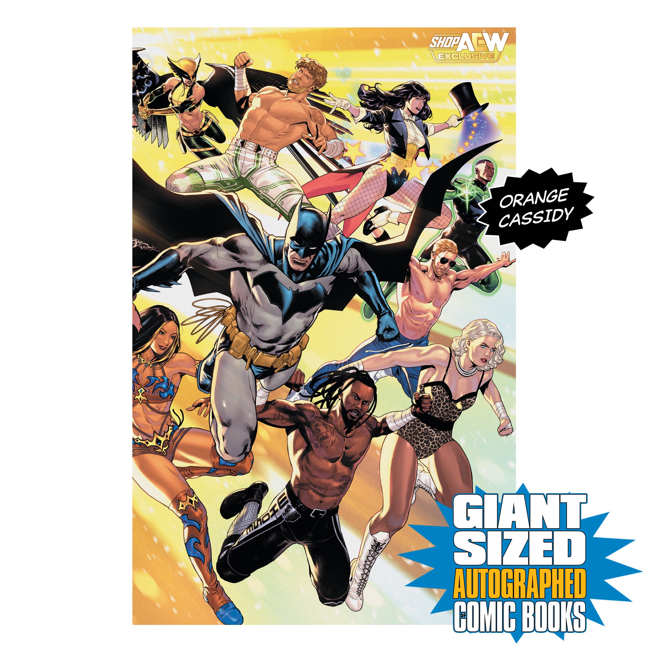 Orange Cassidy - SIGNED DC x AEW Series 1&2 Giant-Sized Double