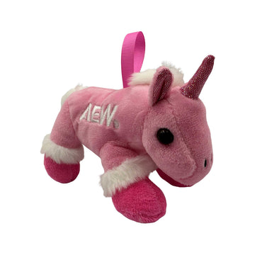 AEW Logo Unicorn Plush Keychain