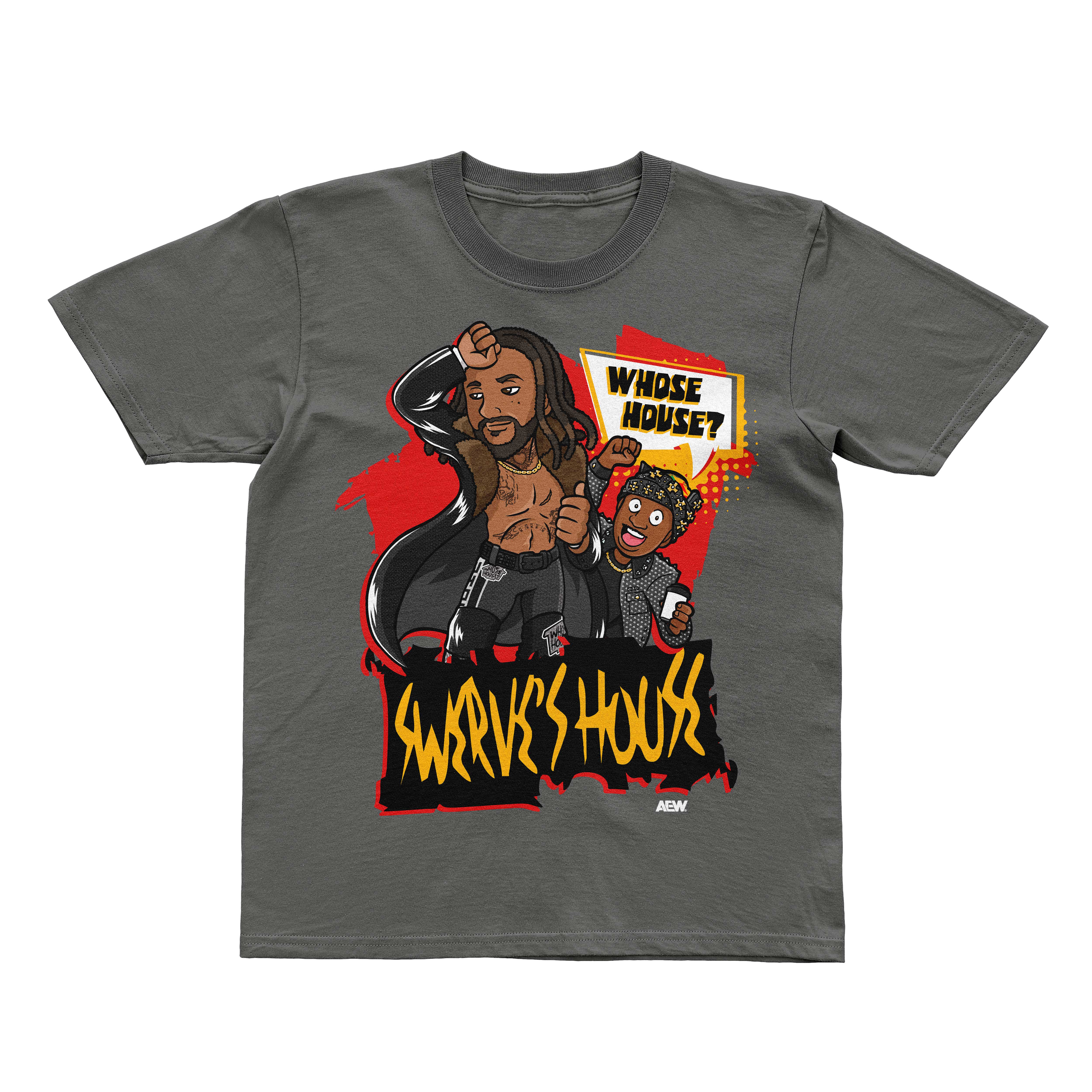 Swerve Strickland and Prince Nana - Swerve's House Kids T-Shirt – shopAEW
