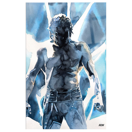 Kenny Omega - 12"x18" High Gloss Metal Art Print (The Art of Rob Schamberger)
