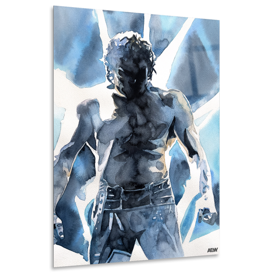 Kenny Omega - 12"x18" High Gloss Metal Art Print (The Art of Rob Schamberger)