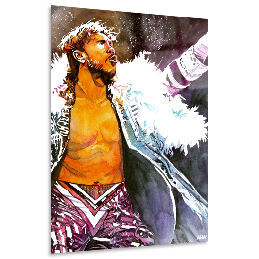 Will Ospreay - 12"x18" High Gloss Metal Art Print (The Art of Rob Schamberger)