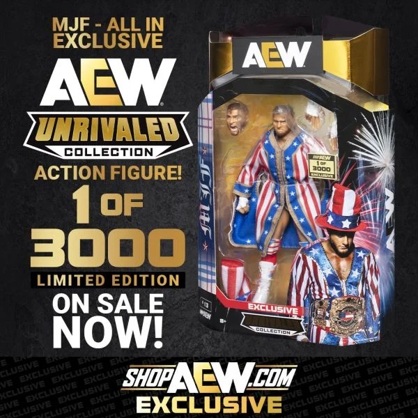  White & Blue - ShopAEW 4th of July Exclusive Action Figure (1 of 3000) (In-Stock) Product Image 2