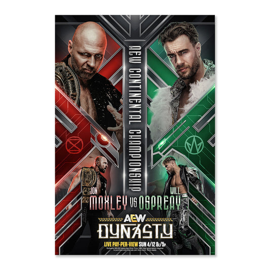 Matchup Monday Jon Moxley vs Will Ospreay - Dynasty 2026 LIMITED Art Print - (Hand-Numbered 1-50)