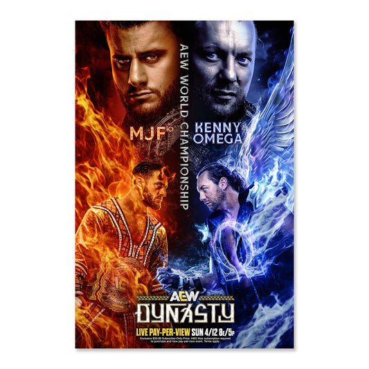Matchup Monday MJF vs Kenny Omega - Dynasty 2026 LIMITED Art Print - (Hand-Numbered 1-50)