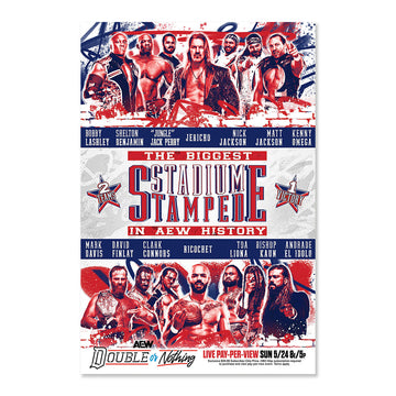 Matchup Monday Stadium Stampede - Double or Nothing 2026 LIMITED Art Print - (Hand-Numbered 1-50)