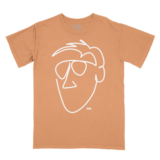 Orange Cassidy - One Line T-Shirt