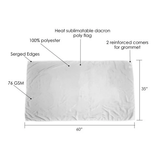 The Outrunners Race Day SUBLIMATED FLAG - 60" x 35" Product Image