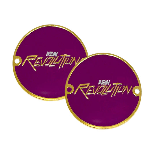 AEW Revolution Commemorative Championship Replica Side Plate Box Set