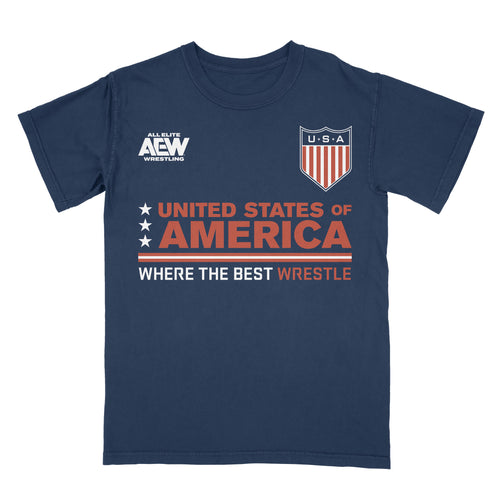 AEW Tournament Soccer Collection - United States of America T-Shirt